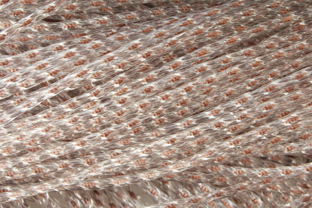 Vliegengordijn Medusa 100x220 cm. d. Bruin / transparant