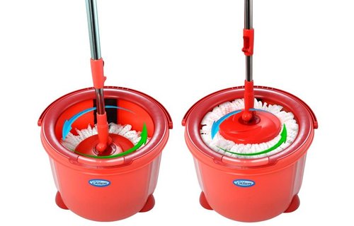 Spinner Mop Circular - Rood