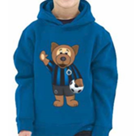 Kids Sweater hoodie met beer Club Brugge