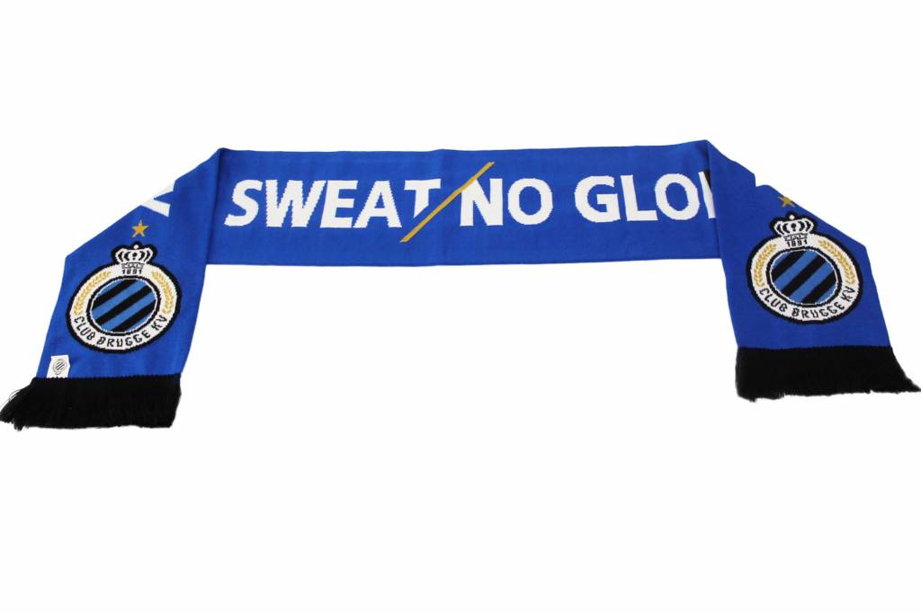 Supporterssjaal Club Brugge "No Sweat No Glory" Supporterssjaal Club Brugge "No Sweat No Glory"
