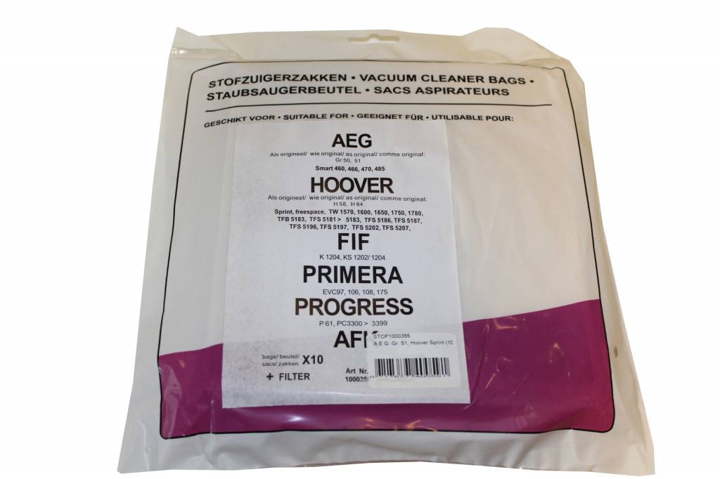 AEG GR 50/51 serie Stofzuigerzakken