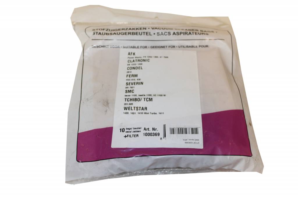 SMC Kever/ AFK/ Condel Stofzuigerzakken