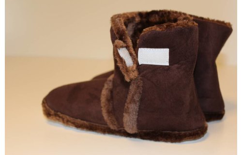 Pantoffels hoog met velcrostrip Heren