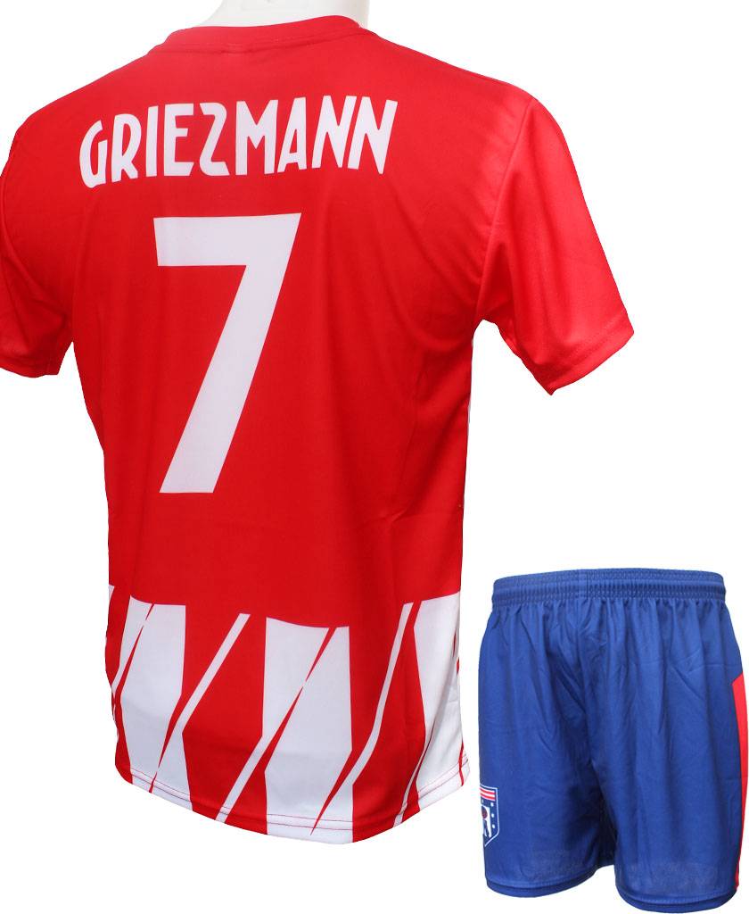 At. Madrid Voetbaltenue Griezmann 2017-2018 "Thuis" At. Madrid Voetbaltenue Griezmann 2017-2018 "Thuis"