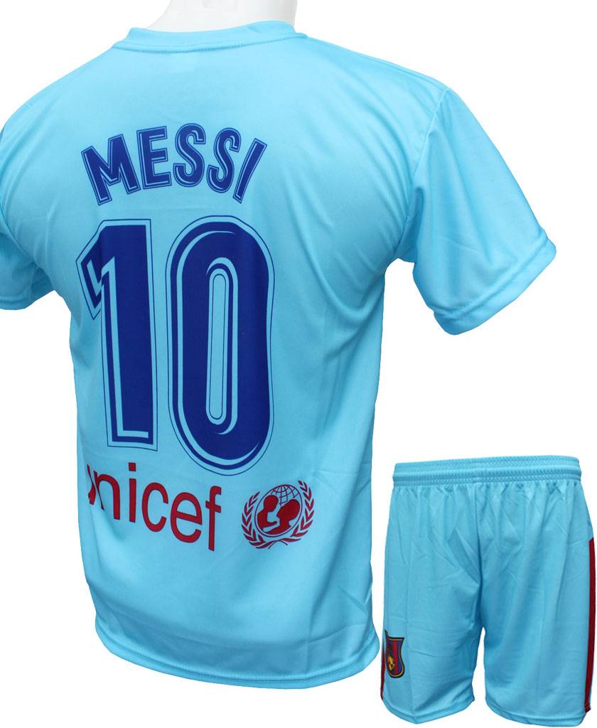 Barcelona Voetbaltenue Messi "Uit" 2017-2018