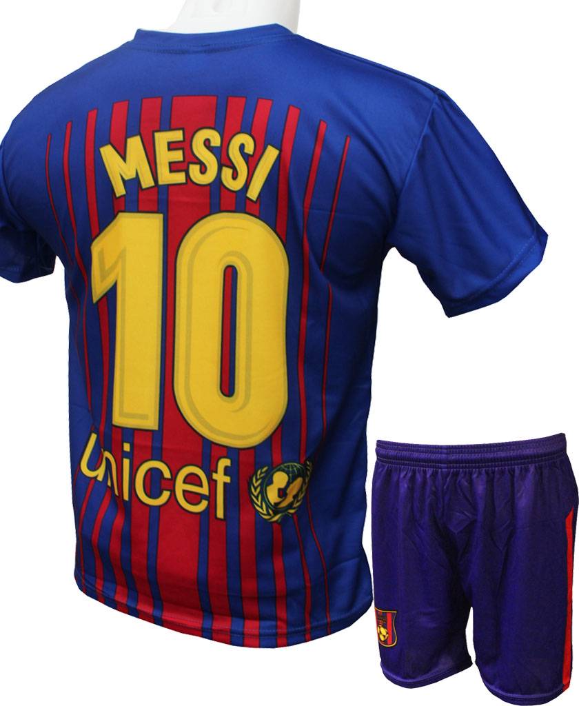 Barcelona Voetbaltenue Messi "Thuis" 2017-2018 Barcelona Voetbaltenue Messi "Thuis" 2017-2018