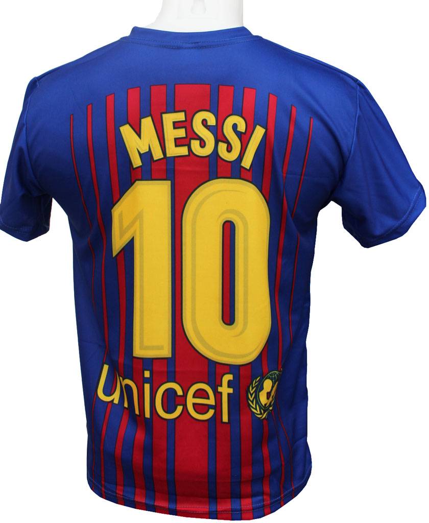 Barcelona Voetbaltenue Messi "Thuis" 2017-2018 Barcelona Voetbaltenue Messi "Thuis" 2017-2018