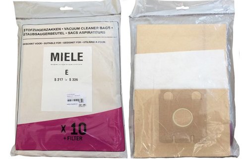 MIELE type E / S 217 - 226 Stofzuigerzakken MIELE type E / S 217 - 226 Stofzuigerzakken
