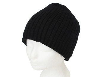 Ribbed Beanie Muts Zwart