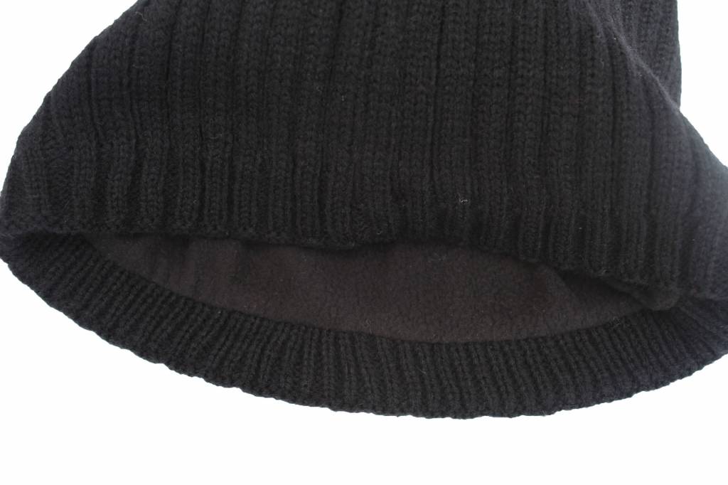 Ribbed Beanie Muts Zwart