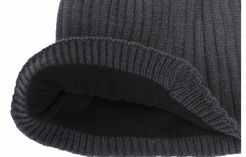Ribbed Beanie Muts Grijs Ribbed Beanie Muts Grijs