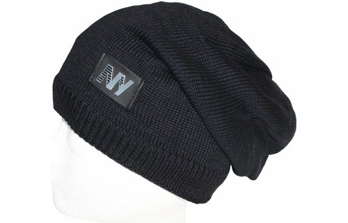 Oversize Beanie Muts NY Navy Blauw