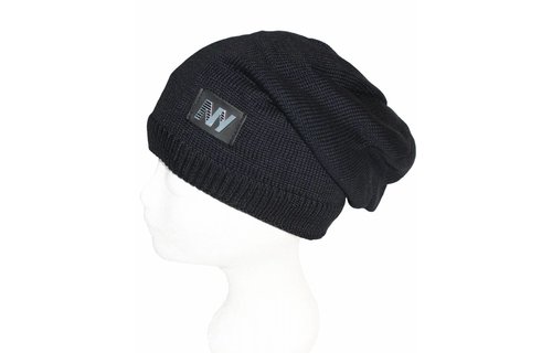 Oversize Beanie Muts NY Navy Blauw