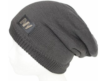 Oversize Beanie Muts NY Grijs