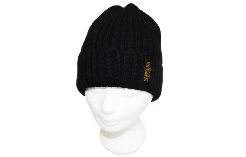 Gebreide Muts met boord NYC Zwart