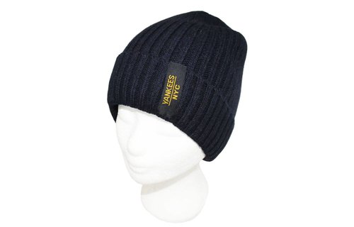 Gebreide Muts met boord NYC Navy Blauw Gebreide Muts met boord NYC Navy Blauw