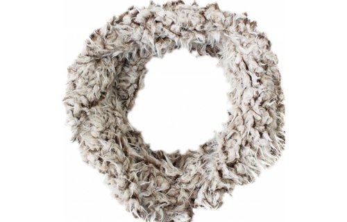 Colsjaal Imitatiebont 160 x 15 cm. Beige