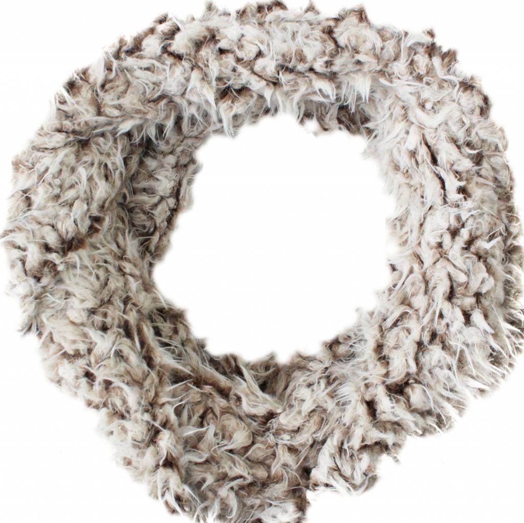 Colsjaal Imitatiebont 160 x 15 cm. Beige