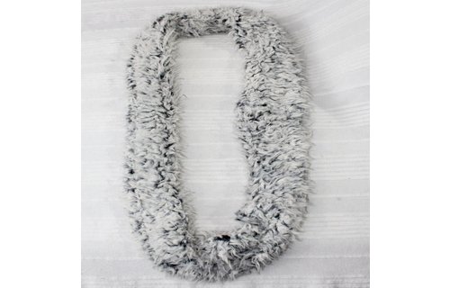 Colsjaal Imitatiebont 160 x 15 cm. Grijs