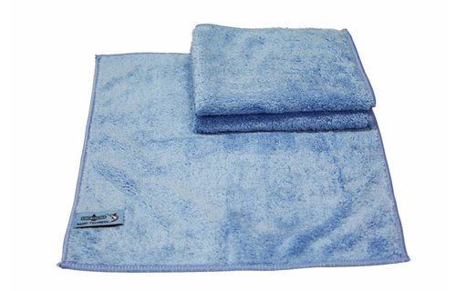 Nano Microvezeldoeken 32 x 36 cm. blauw 3 st