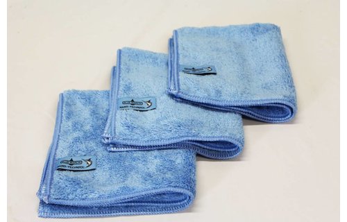 Nano Microvezeldoeken 32 x 36 cm. blauw 3 st