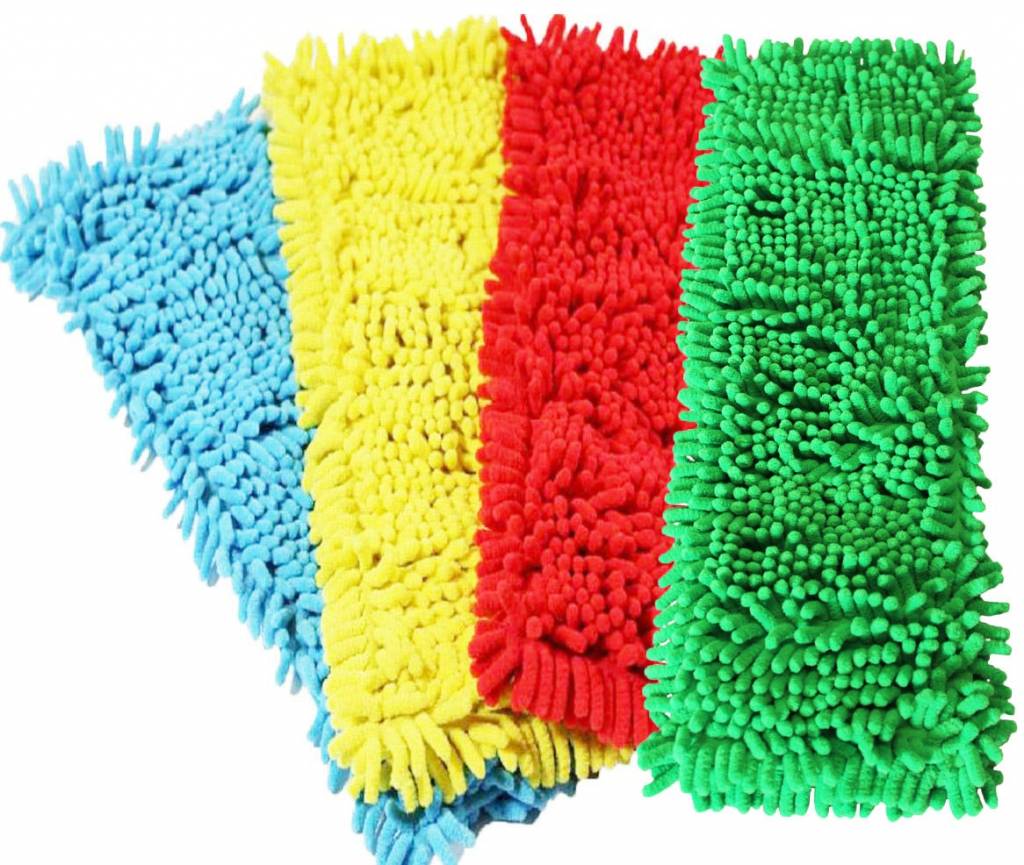 Vloermop Doek Fluffy Microvezel 45 cm. Blauw