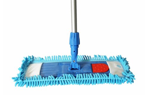 Vloermop Doek Fluffy Microvezel 45 cm. Blauw