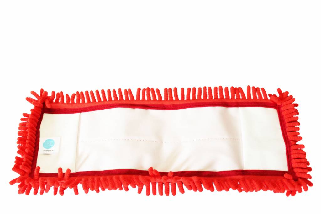 Vloermop Doek Fluffy Microvezel 45 cm. Rood