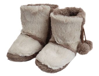 Pantoffels met Pels beige Kinderen