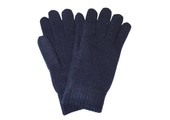 Heren handschoenen met pels navy Blauw