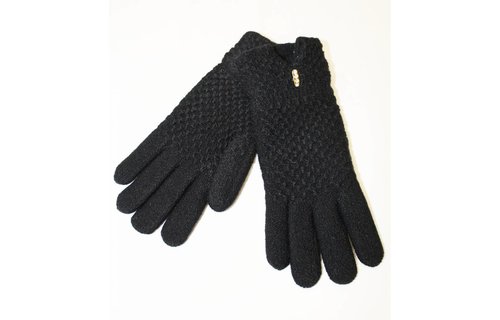 Dames Handschoenen met pels Glitterstone