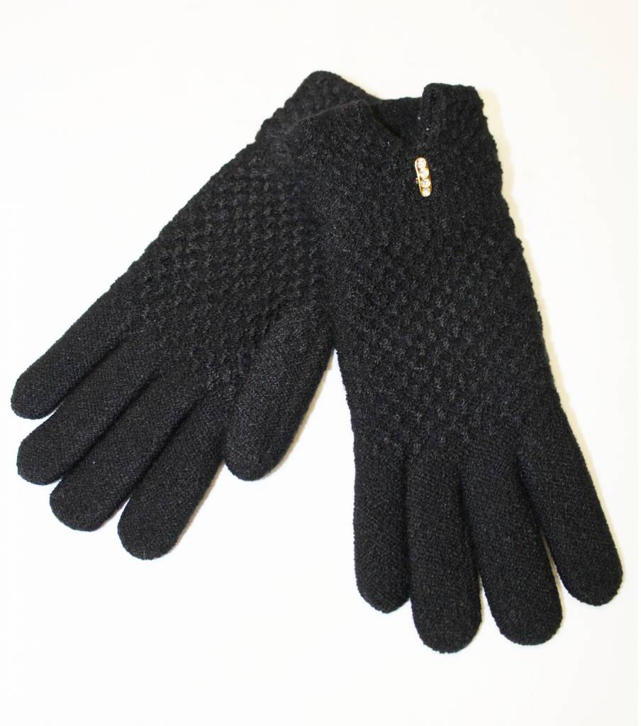 Dames Handschoenen met pels Glitterstone