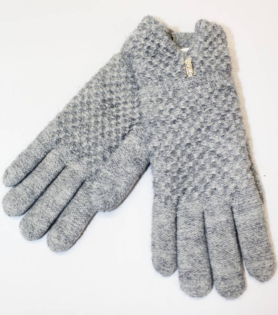 Dames Handschoenen met pels Glitterstone