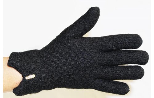 Dames Handschoenen met pels Glitterstone