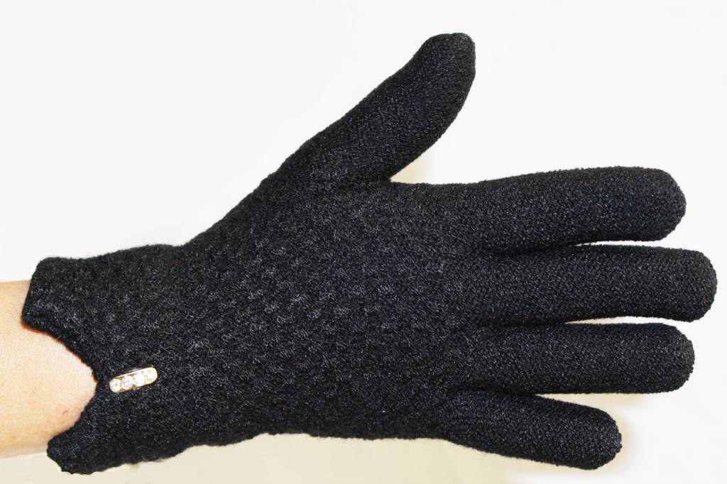 Dames Handschoenen met pels Glitterstone