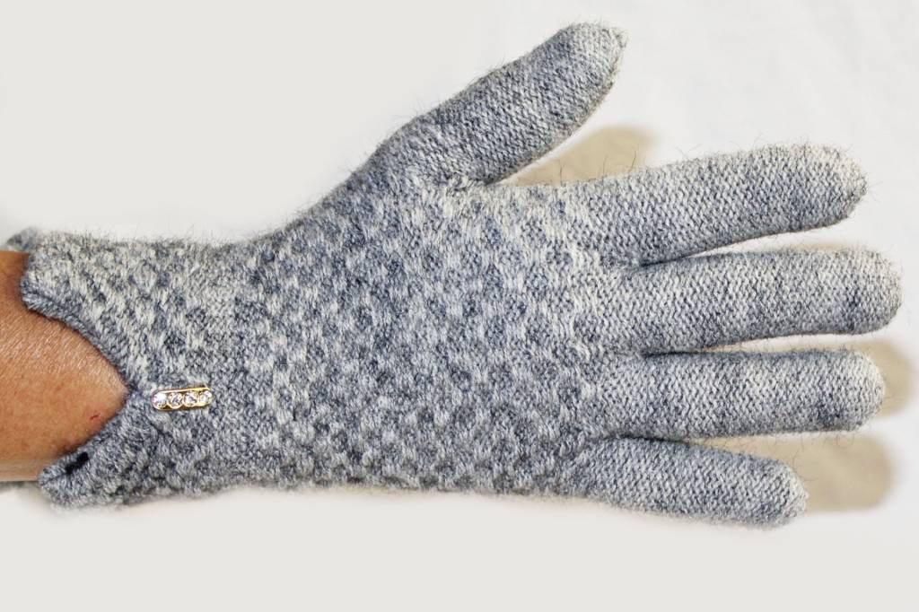 Dames Handschoenen met pels Glitterstone