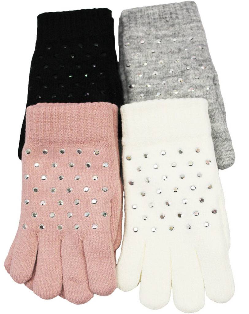 Dames Handschoenen pels with studs Dames Handschoenen pels with studs