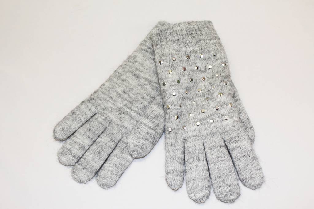 Dames Handschoenen pels with studs Dames Handschoenen pels with studs