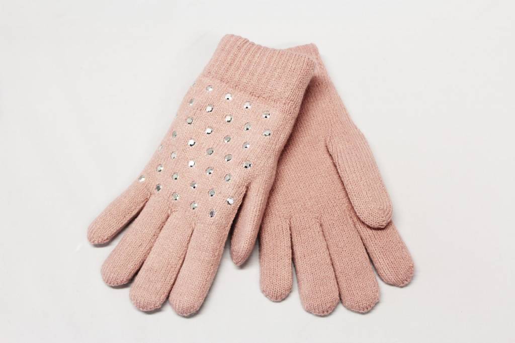 Dames Handschoenen pels with studs Dames Handschoenen pels with studs