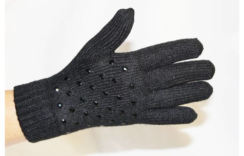 Dames Handschoenen pels with studs Dames Handschoenen pels with studs