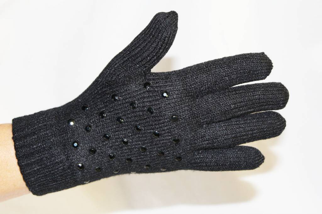 Dames Handschoenen pels with studs Dames Handschoenen pels with studs