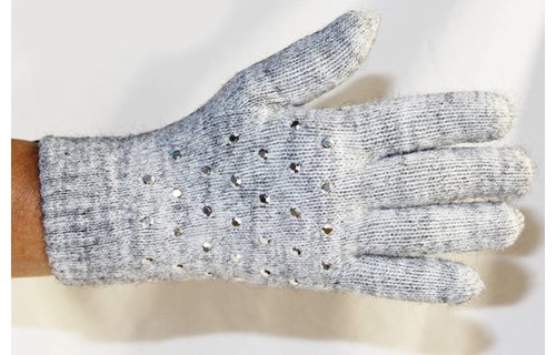 Dames Handschoenen pels with studs Dames Handschoenen pels with studs