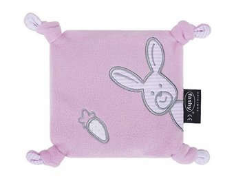 Warmte- knuffelkussen 15 x 15 cm. roze