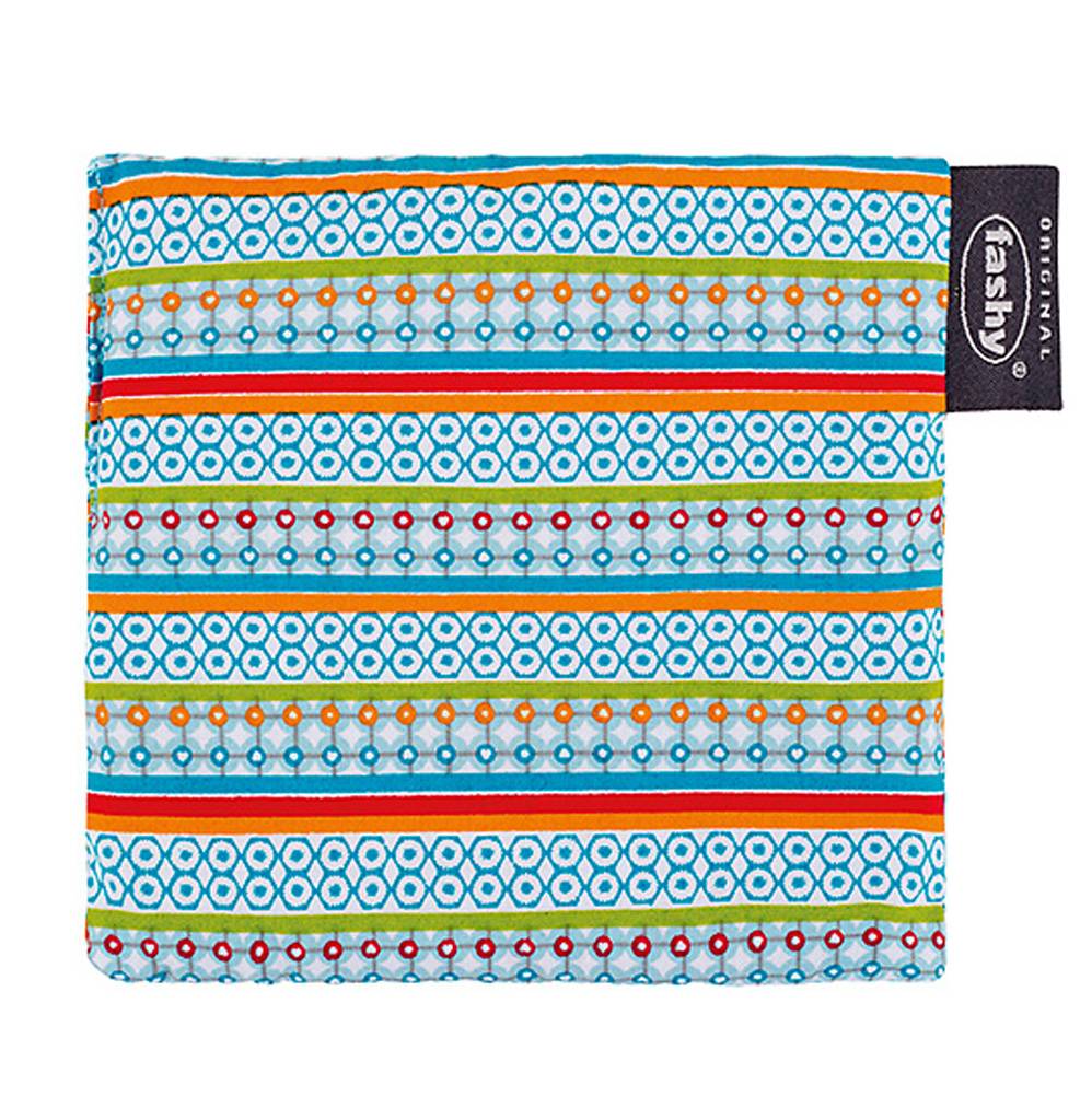 Warmtekussen druivenpitten 12x12 cm. kleurrijk