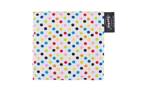 Warmtekussen druivenpitten 12x12 cm. stippen Warmtekussen druivenpitten 12x12 cm. stippen