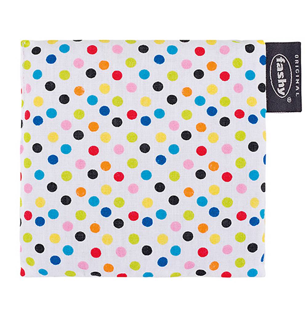 Warmtekussen druivenpitten 12x12 cm. stippen