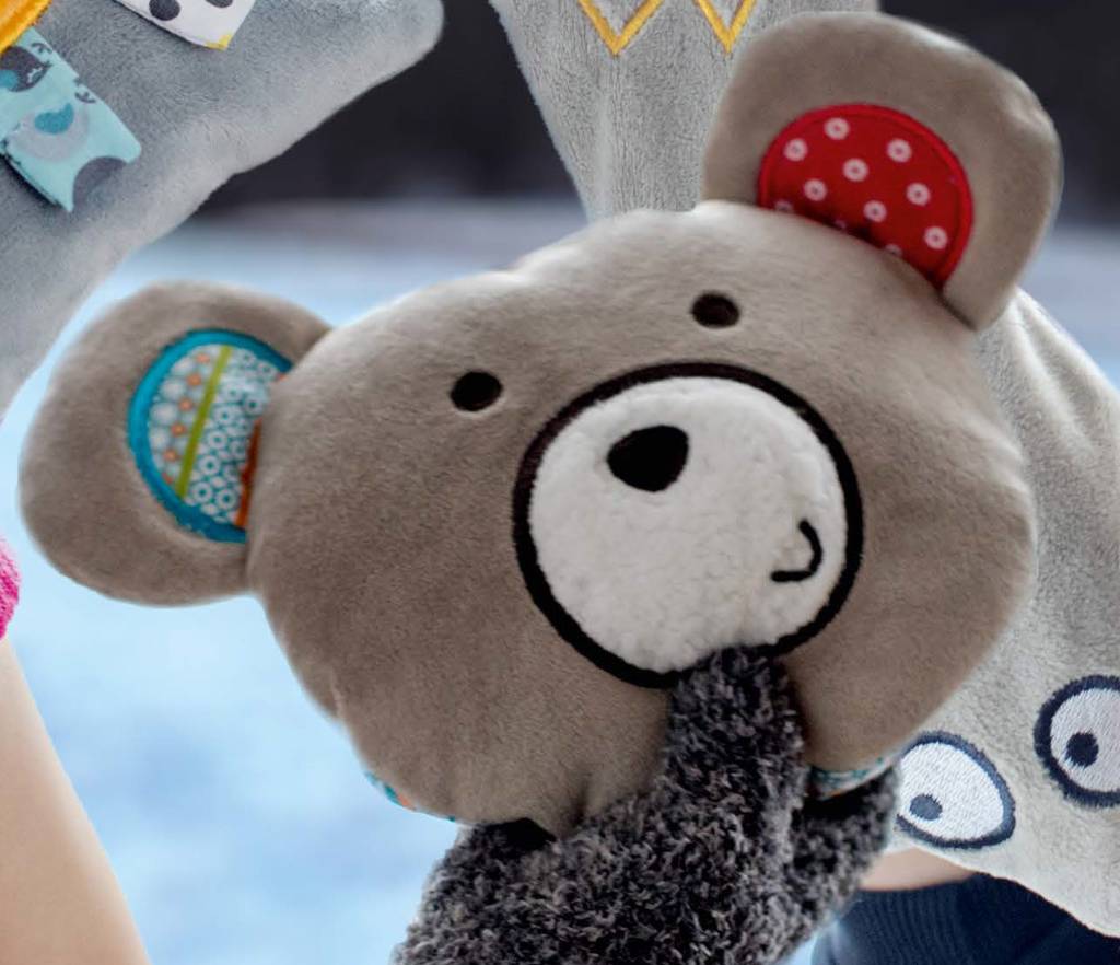 Warmteknuffel Beer met Koolzaadvulling 14 cm.