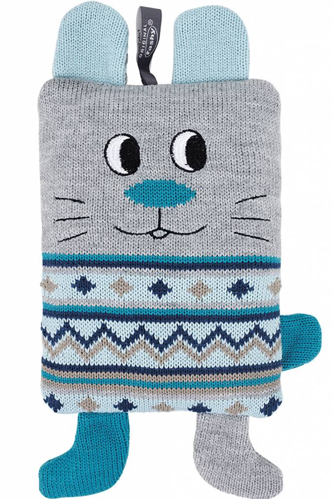 Warmteknuffel Rabbit , Heini met Koolzaadvulling 27x18 cm