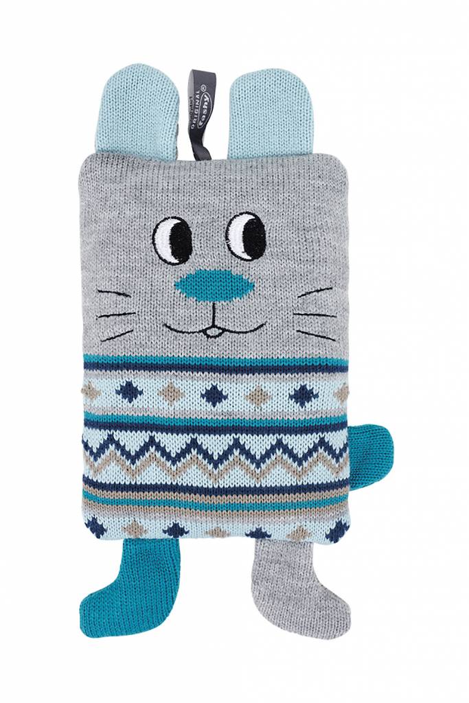 Warmteknuffel Rabbit , Heini met Koolzaadvulling 27x18 cm