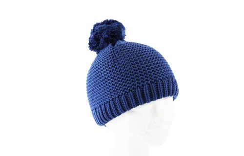 Dames Muts gebreid met Pompon Verschillende Kleuren Dames Muts gebreid met Pompon Verschillende Kleuren